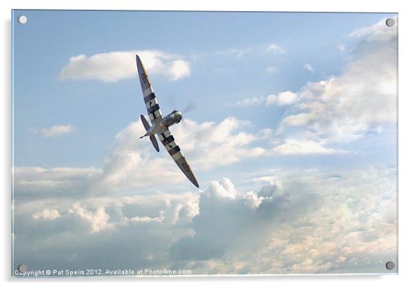 Spitfire - High Flight Acrylic by Pat Speirs
