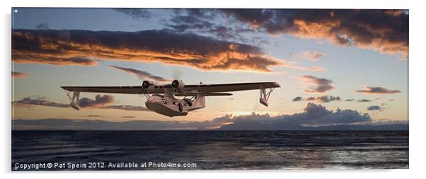 PBY Catalina - Western Islands Acrylic by Pat Speirs