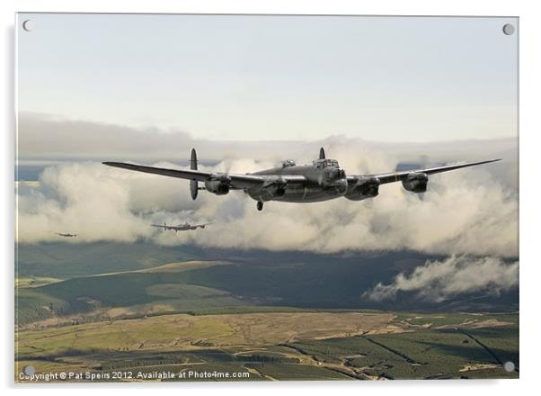Lancaster -Climbing Out Acrylic by Pat Speirs