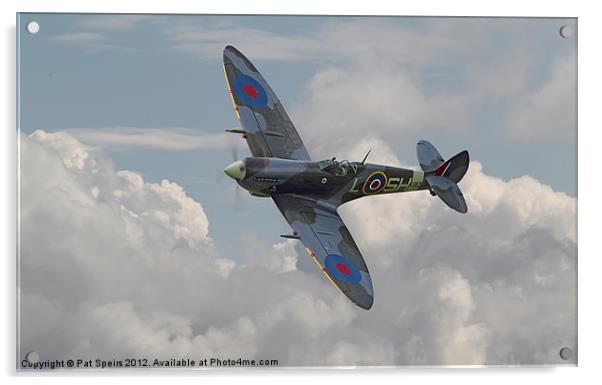 Spitfire Elegance Acrylic by Pat Speirs