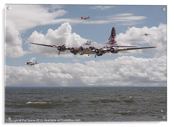 B17 - The Hardest Mile Acrylic by Pat Speirs