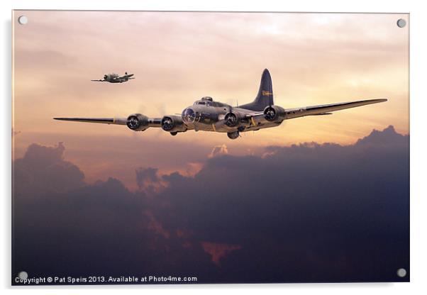 B17 - Last Home Acrylic by Pat Speirs