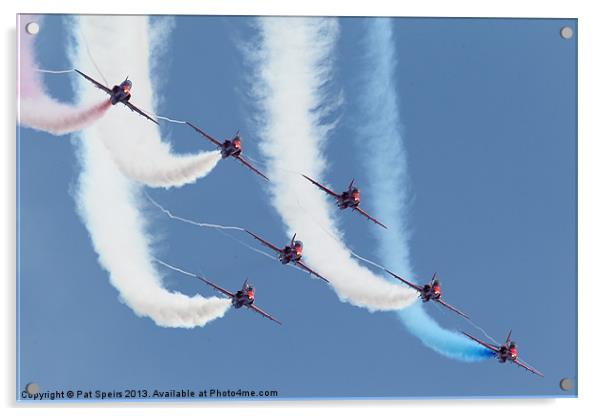 Red Arrows - Formation Display Acrylic by Pat Speirs