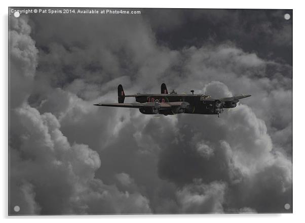 Halifax II - RAF Bomber Command Acrylic by Pat Speirs