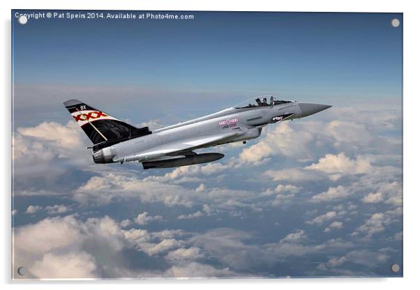  Typhoon (Eurofighter)  -  'Ad Astra' Acrylic by Pat Speirs