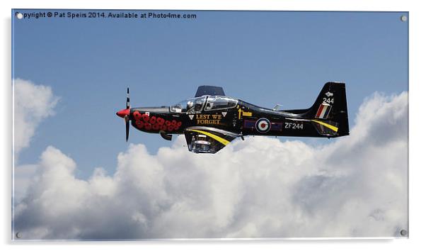  RAF Tucano - Trainer Display Aircraft Acrylic by Pat Speirs