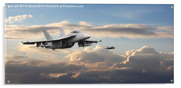  F18- Super Hornet Acrylic by Pat Speirs