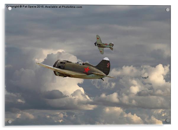 Polikarpov I16 - Russian Air Force 1941 Acrylic by Pat Speirs