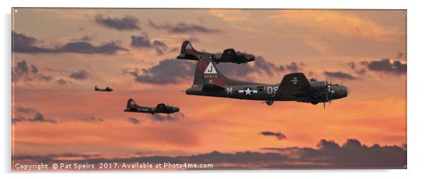 B17 - Sunset Home Acrylic by Pat Speirs