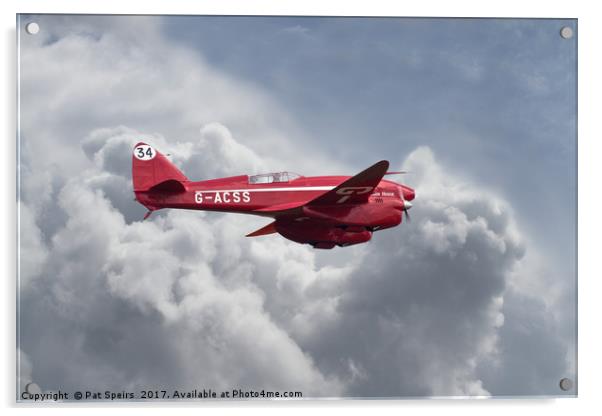  DH 88  Comet Acrylic by Pat Speirs