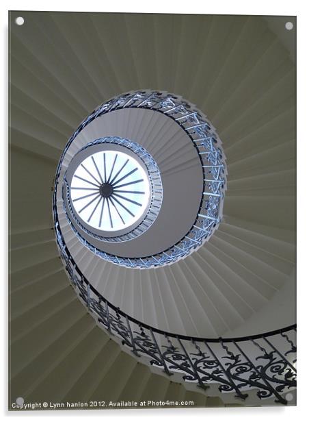 Tulip stairs queens house Greenwich Acrylic by Lynn hanlon