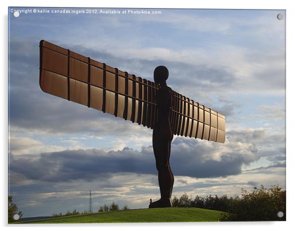 Angel Of The North Acrylic by kailie canadas rogers