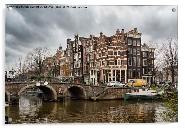 Amsterdam in December Acrylic by Ann Garrett