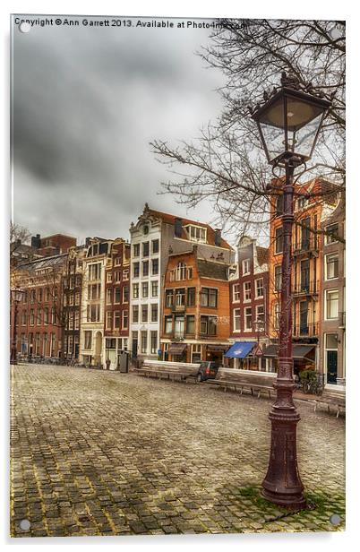 The Torensluis, Amsterdam Acrylic by Ann Garrett