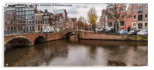 Keizergracht Bridges Amsterdam Acrylic by Ann Garrett