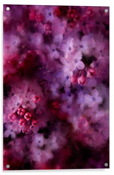 Painted Lilac Acrylic by Ann Garrett