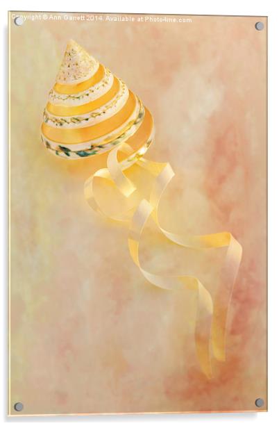 Shell with Ribbon Acrylic by Ann Garrett