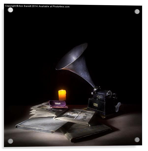 The Phonograph 4  Acrylic by Ann Garrett