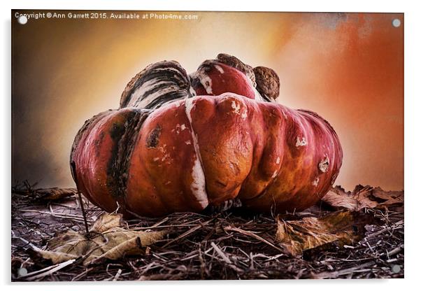 Monster Pumpkin Acrylic by Ann Garrett