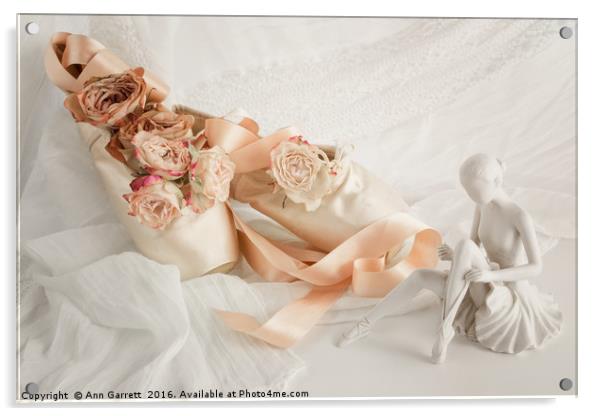 Roses for the Ballet Dancer Acrylic by Ann Garrett