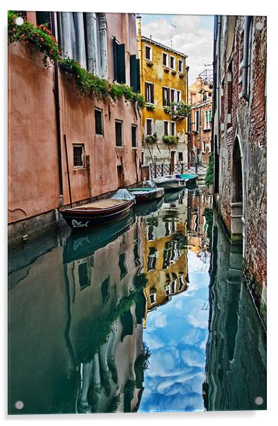 Venice Reflections Acrylic by Ann Garrett