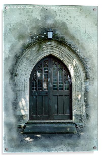 The Old Church Door Acrylic by Ann Garrett