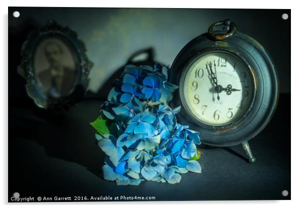Hydrangea Time 2 Acrylic by Ann Garrett