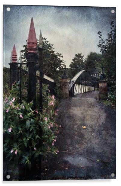 Andresey Bridge Burton on Trent Acrylic by Ann Garrett
