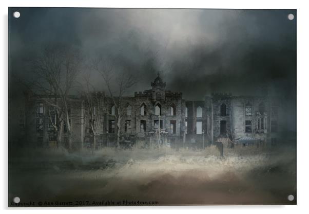 Hospital Ruins Acrylic by Ann Garrett