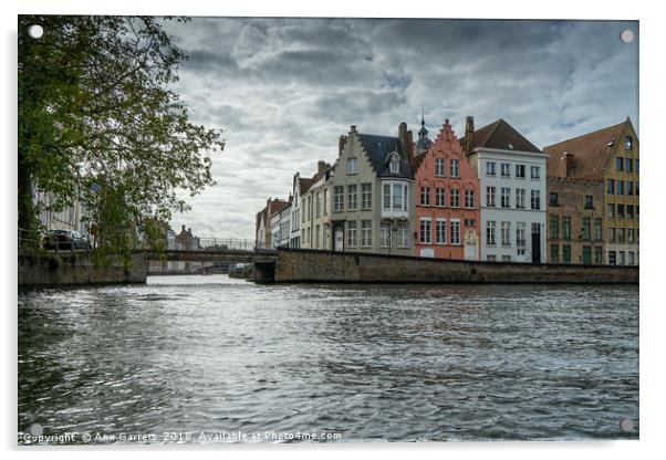 Beautiful Bruges Acrylic by Ann Garrett