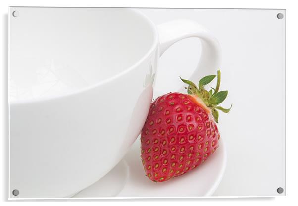 Teatime Strawberry Acrylic by Ann Garrett