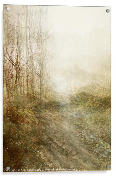 Mist on the Chase Textured Acrylic by Ann Garrett