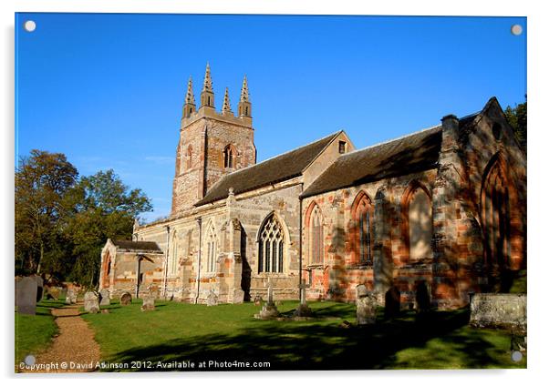 Church of St Nicholas Acrylic by David Atkinson