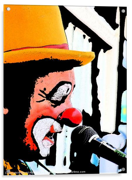 SINGING CLOWN Acrylic by David Atkinson