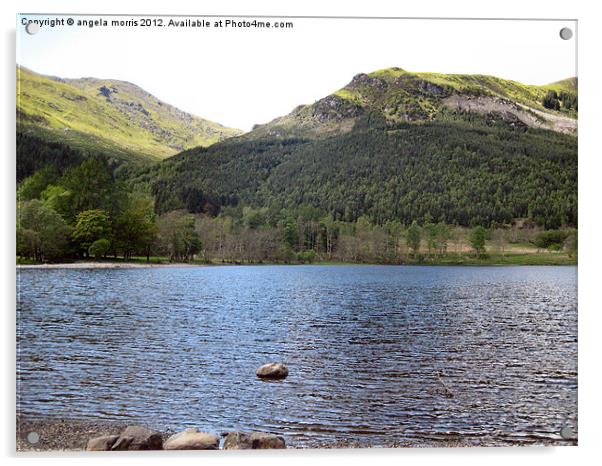 Loch Lubnaig Scotland Acrylic by angela morris