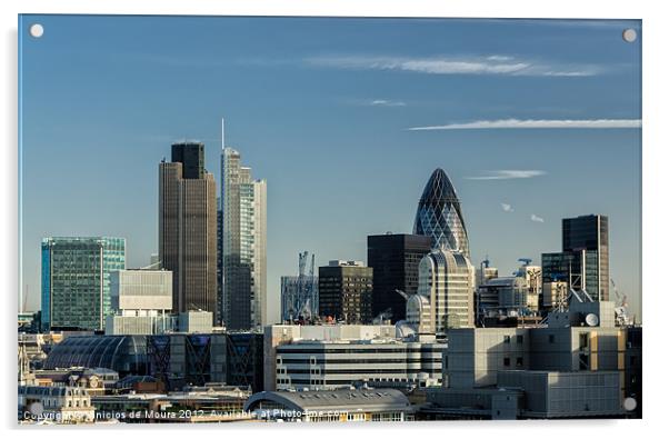 London Skyline Acrylic by Vinicios de Moura