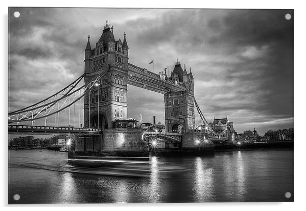 Tower Bridge Acrylic by Sam Burton