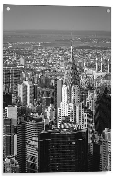 Chrysler Building Acrylic by Sam Burton