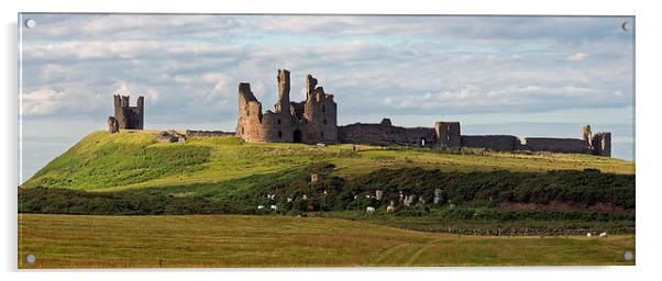  Dunstanburgh Castle Acrylic by Paul M Baxter