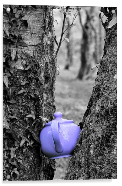 Purple Teapot Acrylic by Jon Short