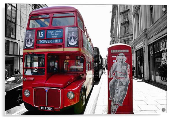 London Icons Acrylic by Jon Short