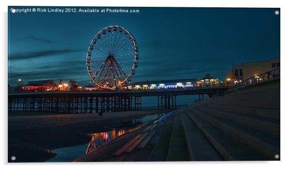Big wheel Blackpool Acrylic by Rick Lindley