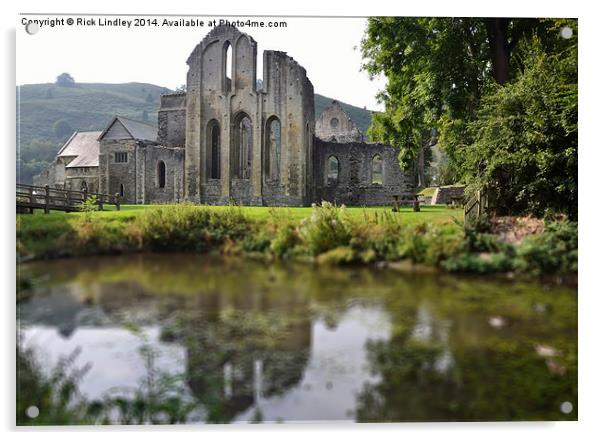  Valle Crucis Abbey Acrylic by Rick Lindley