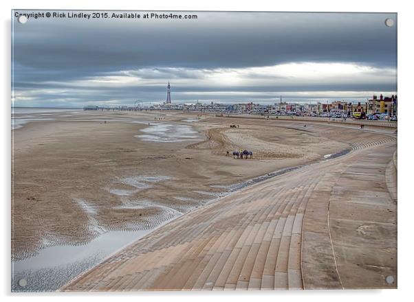  Blackpool Beach Acrylic by Rick Lindley