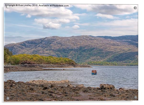  Loch Sunart Scotland Acrylic by Rick Lindley