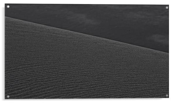 Black Sand Dune Acrylic by Keith Barker