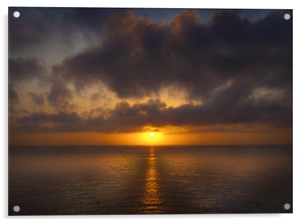Skomer Sunset Acrylic by Natures' Canvas: Wall Art  & Prints by Andy Astbury