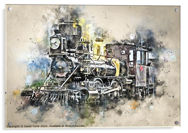 Wild West Steamer: Vintage Nostalgia Acrylic by David Tyrer