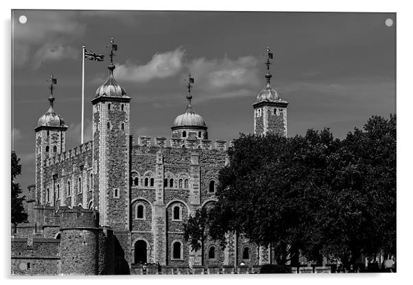 Tower of London Acrylic by David Tyrer