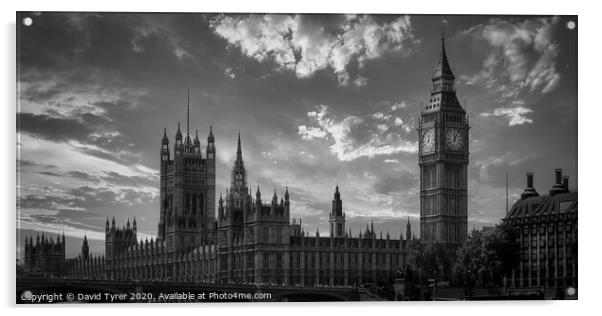 Houses of Parliament and Big Ben - London Acrylic by David Tyrer
